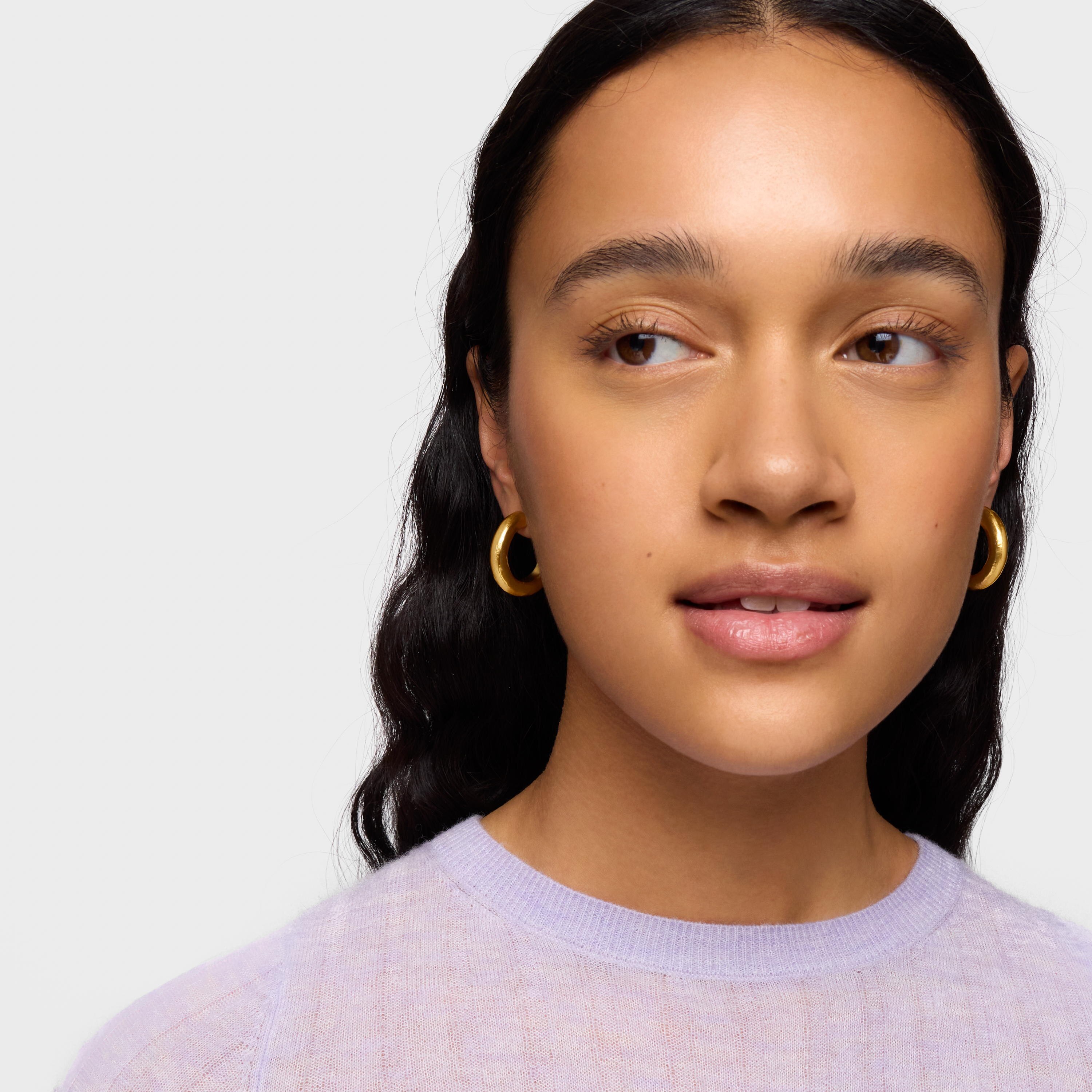 18K gold vermeil Duna Tube Earrings
