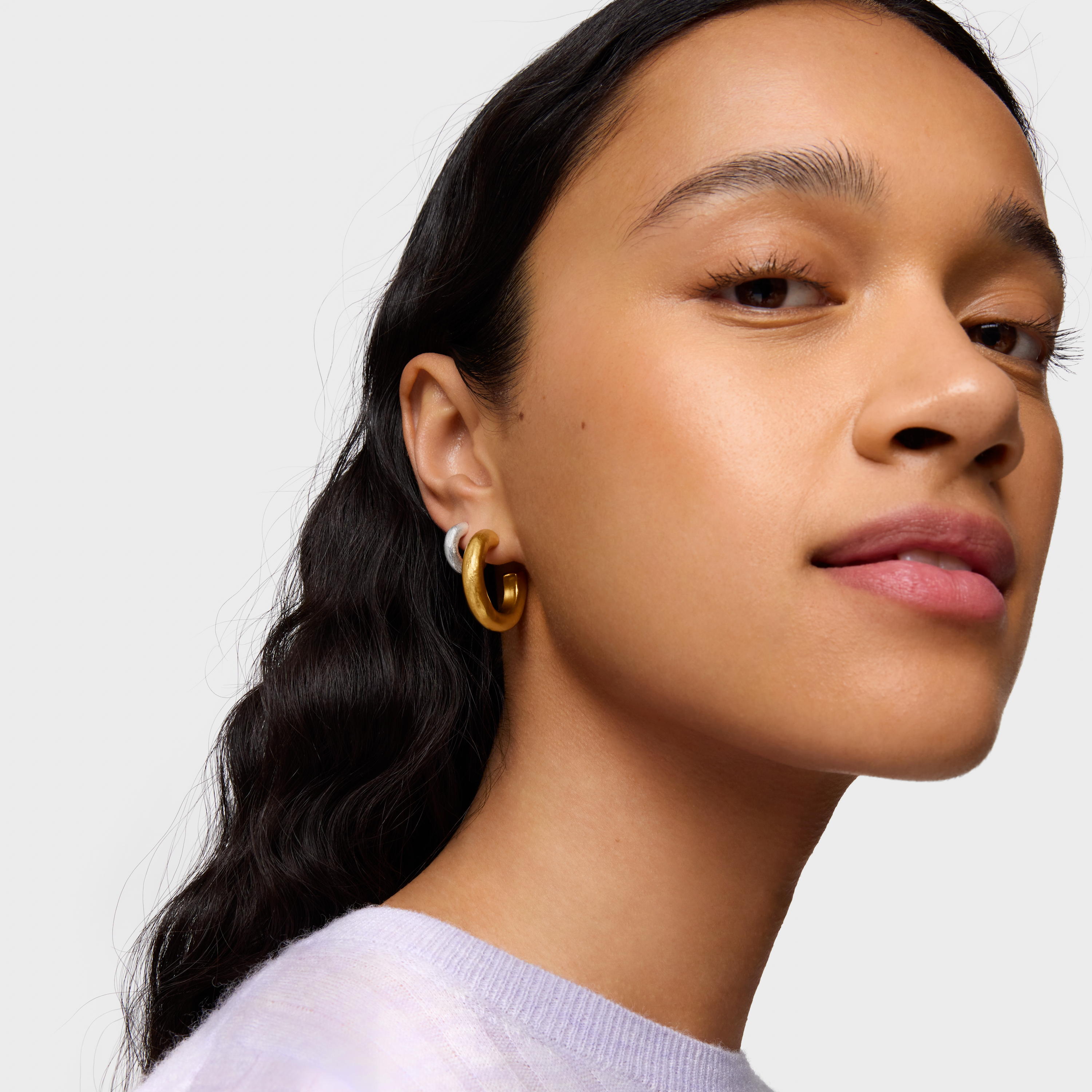 18K gold vermeil Duna Tube Earrings