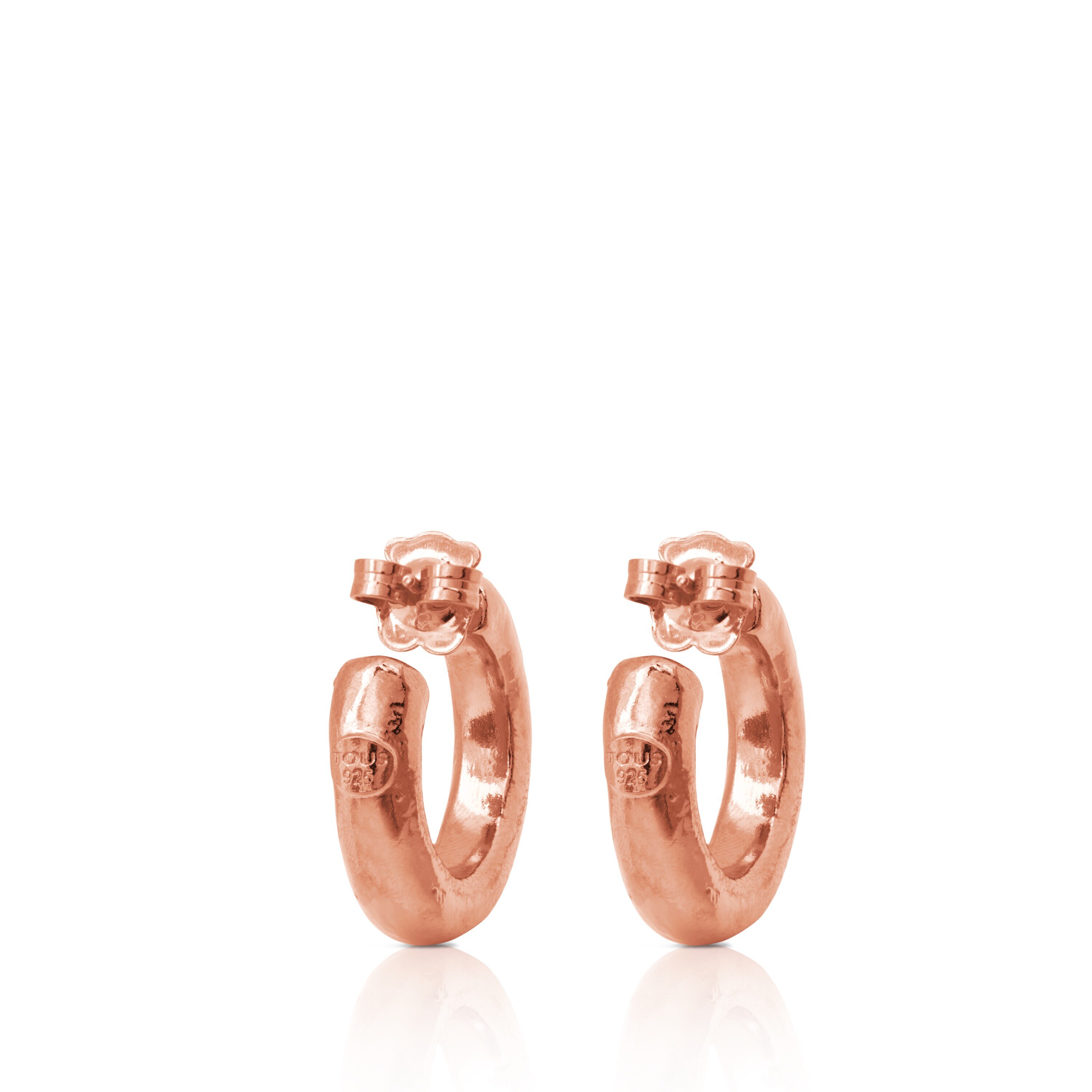 Rose 18K gold vermeil Duna Tube Earrings