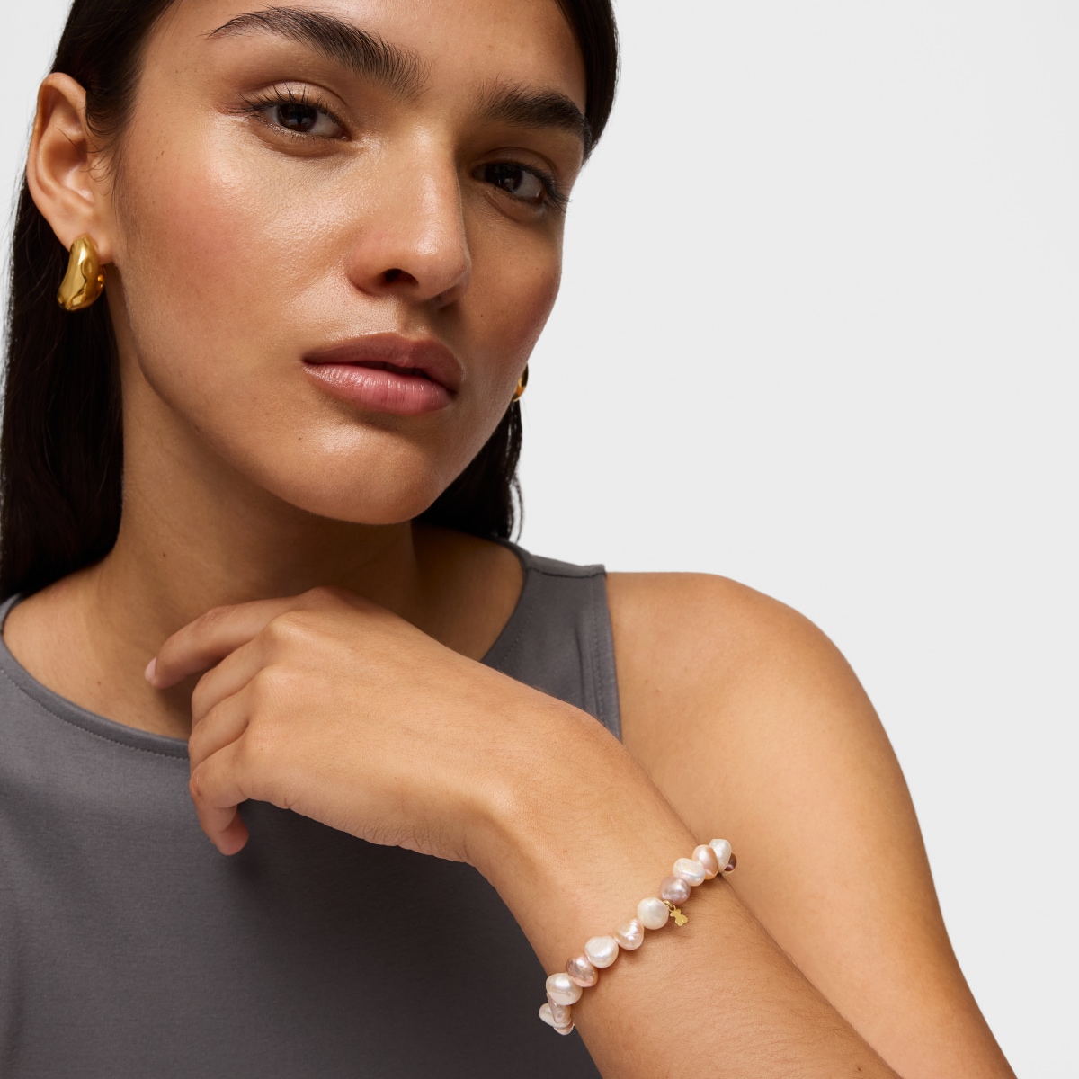 Pulsera de oro y perlas cultivadas barrocas TOUS Pearls
