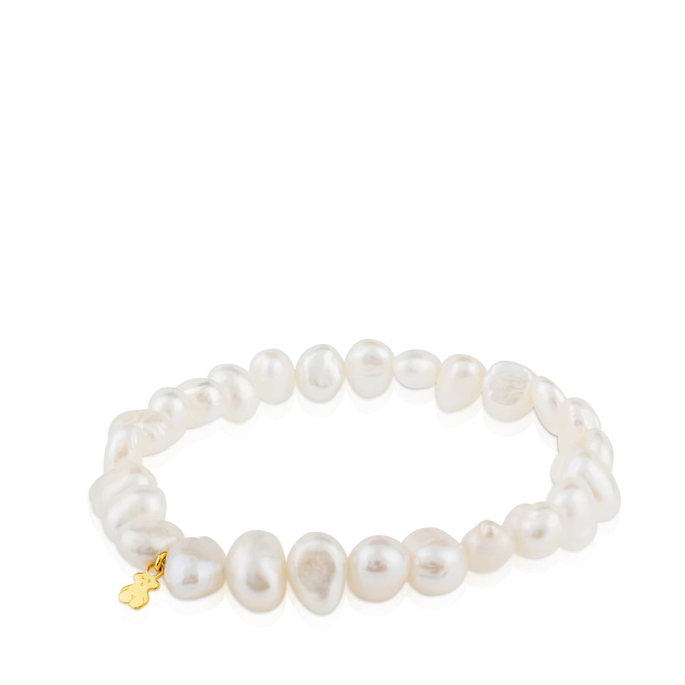 Pulsera de perlas cultivadas y oro Sweet Dolls image number 0