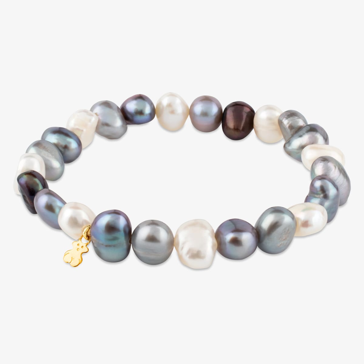 Tous - Pulsera De Oro Y Perlas Cultivadas Barrocas Sweet Dolls - Gris