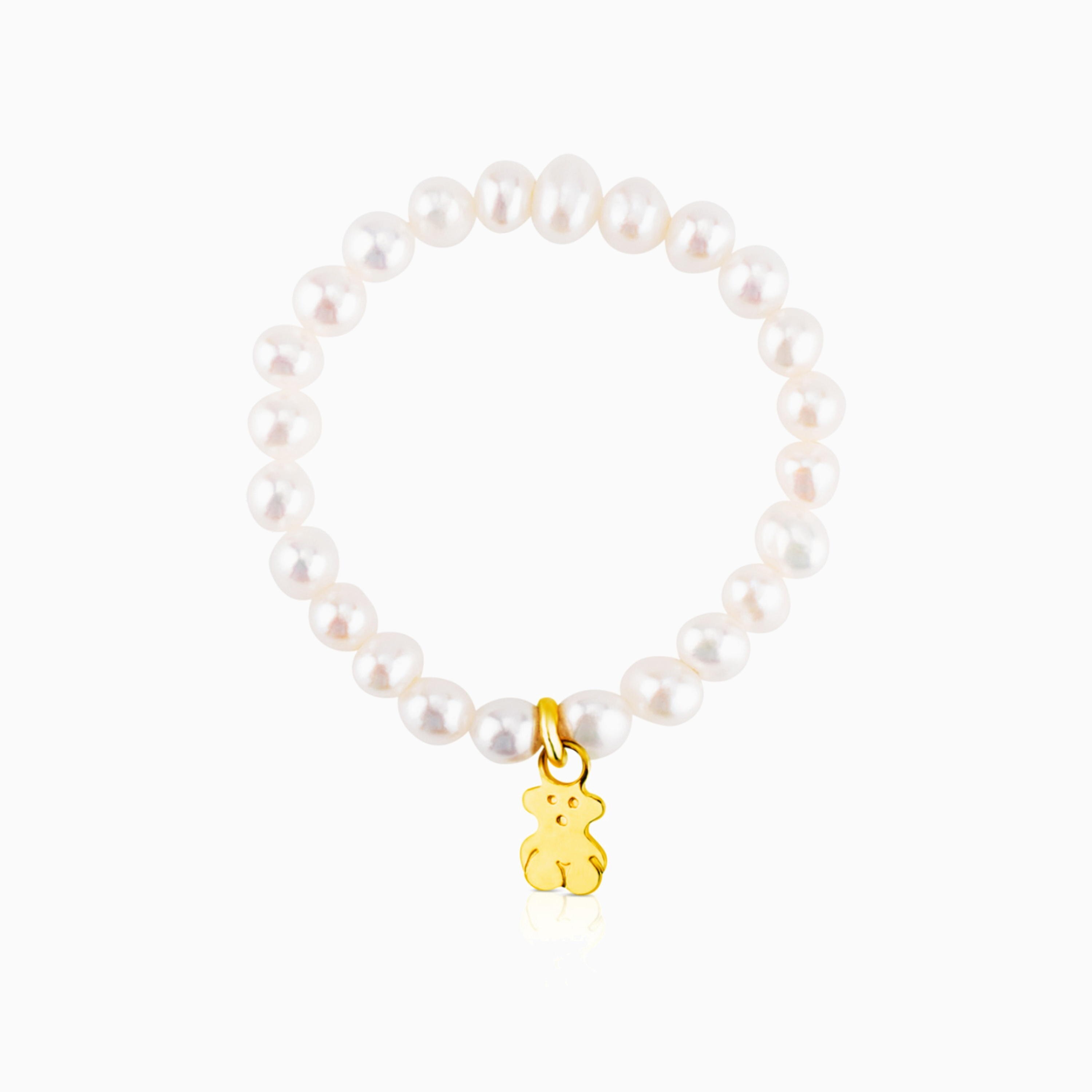 18K solid gold TOUS Pearls Ring