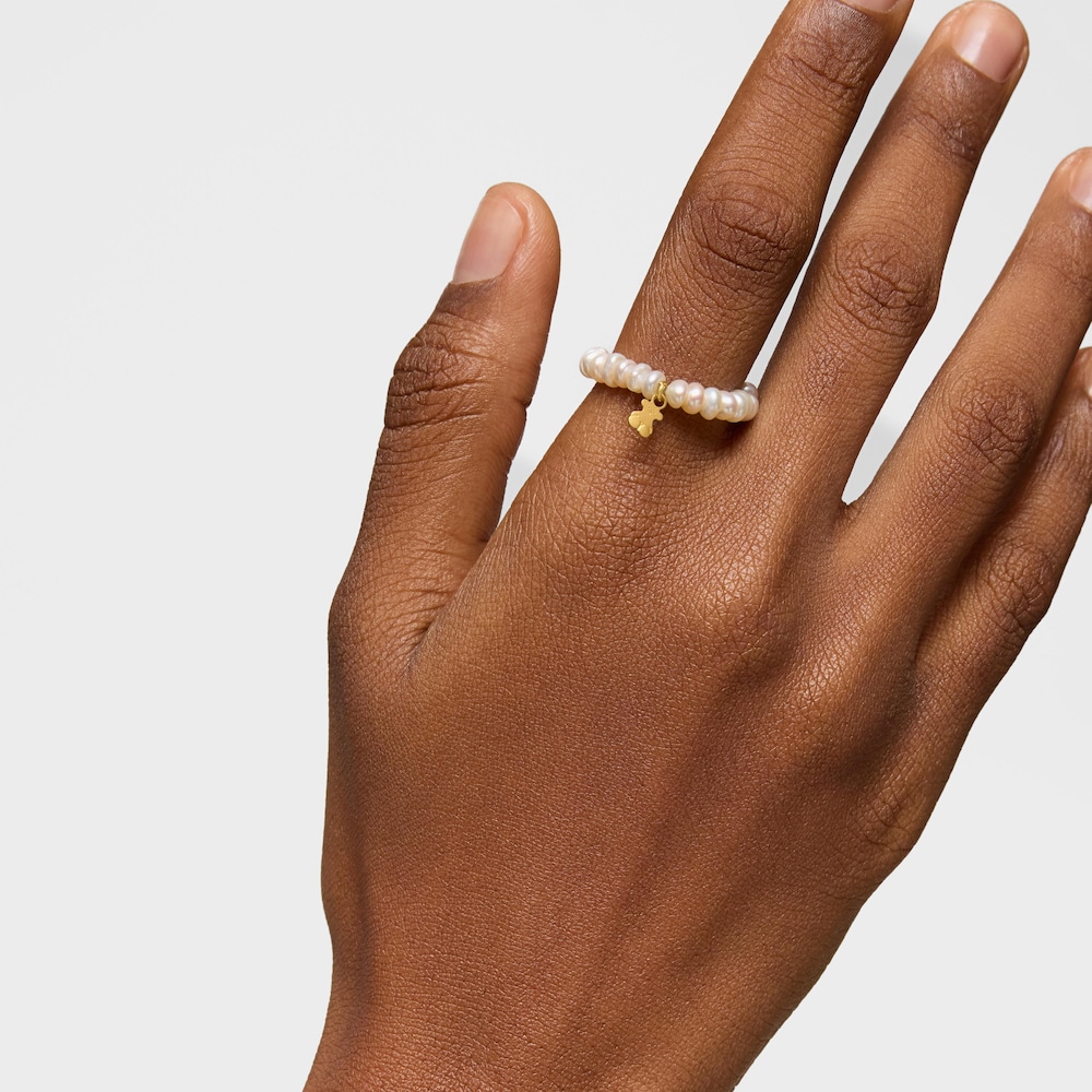 18K solid gold TOUS Pearls Ring
