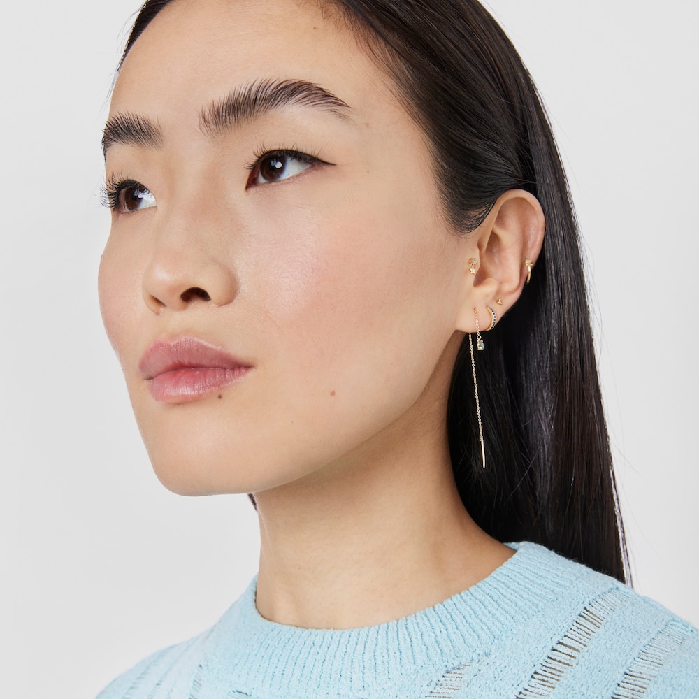 Aro suelto de oro y topacio Cool Joy