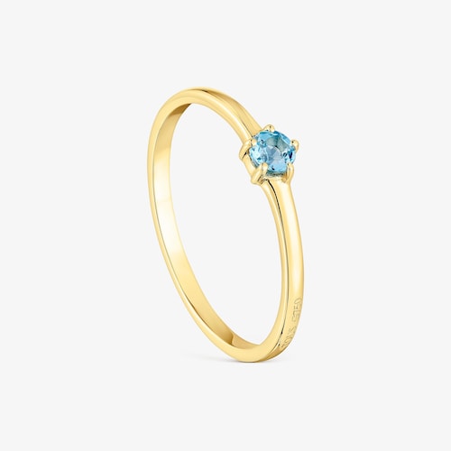 Anillo de oro con topacio Cool Joy