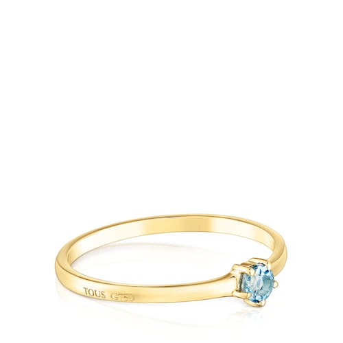 Gold Ring with topaz Cool Joy