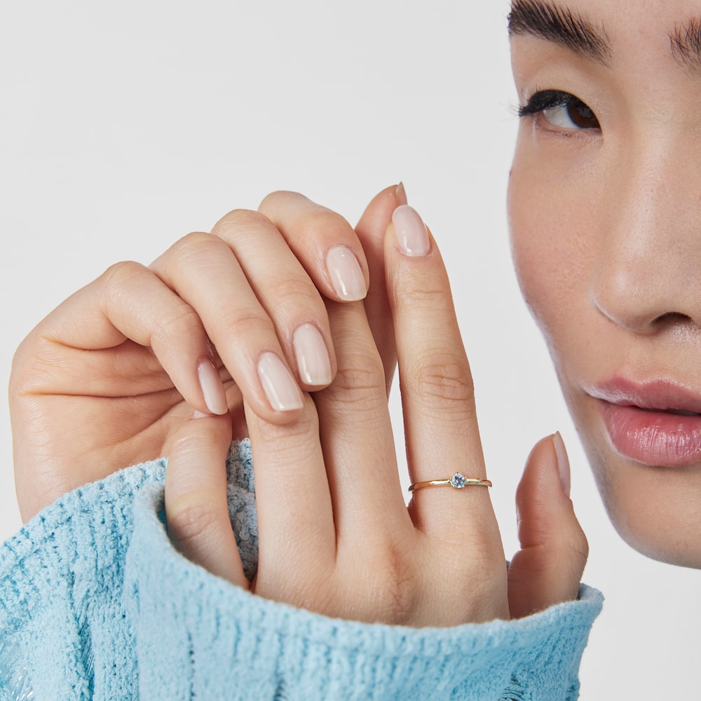 Anillo de oro con topacio Cool Joy