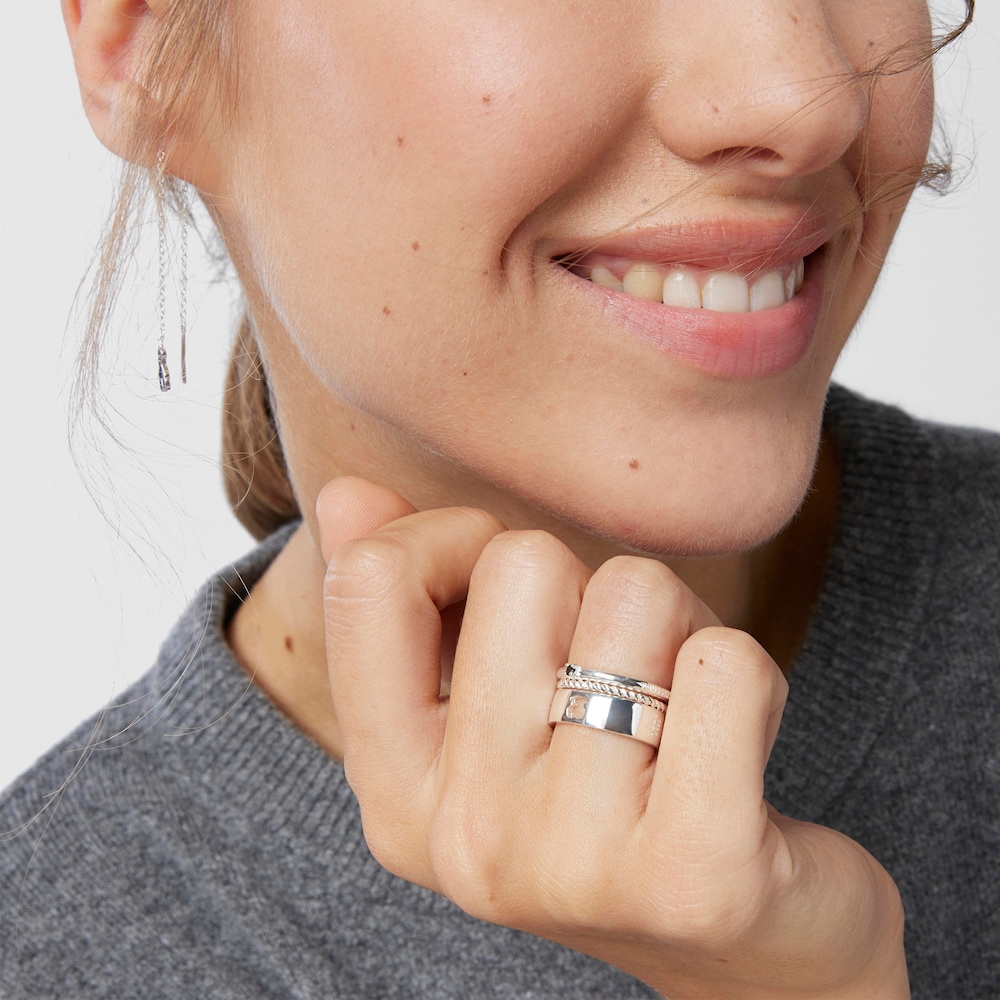 Silver and Spinel TOUS Ring Mix Rings set Bear motifs