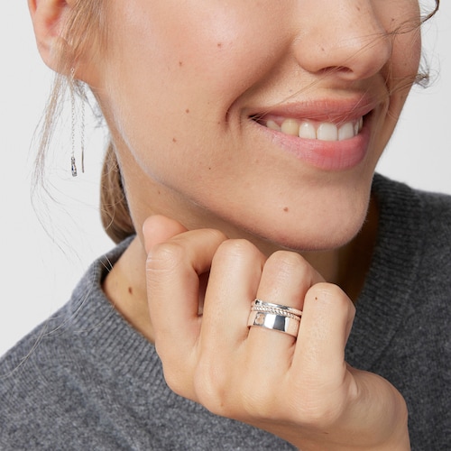 Pack de Anillos de plata y espinela motivos oso Ring Mix