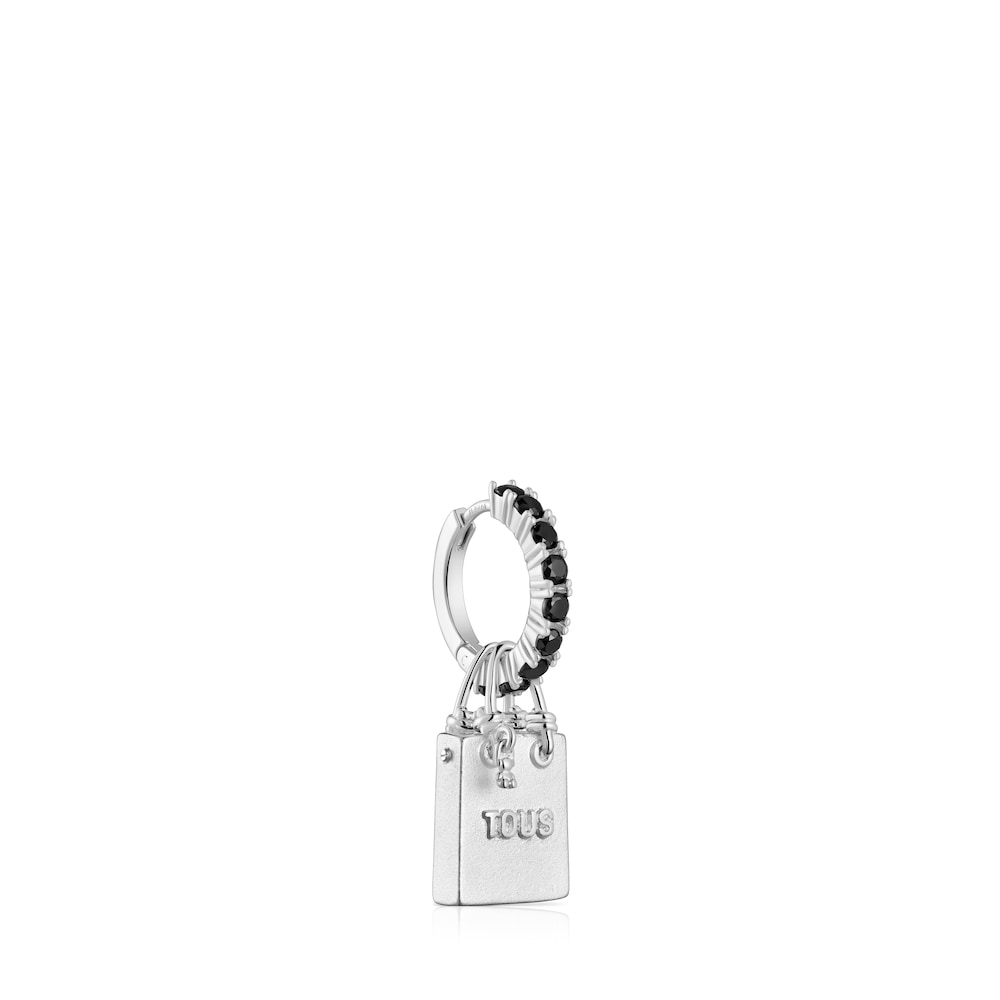 Pendiente suelto de plata con motivo Medallions image number 1
