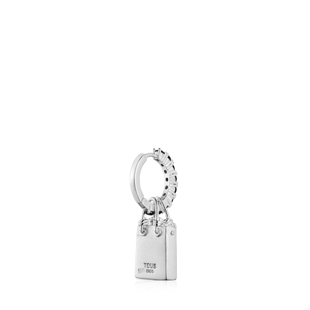 Pendiente suelto de plata con motivo Medallions image number 2