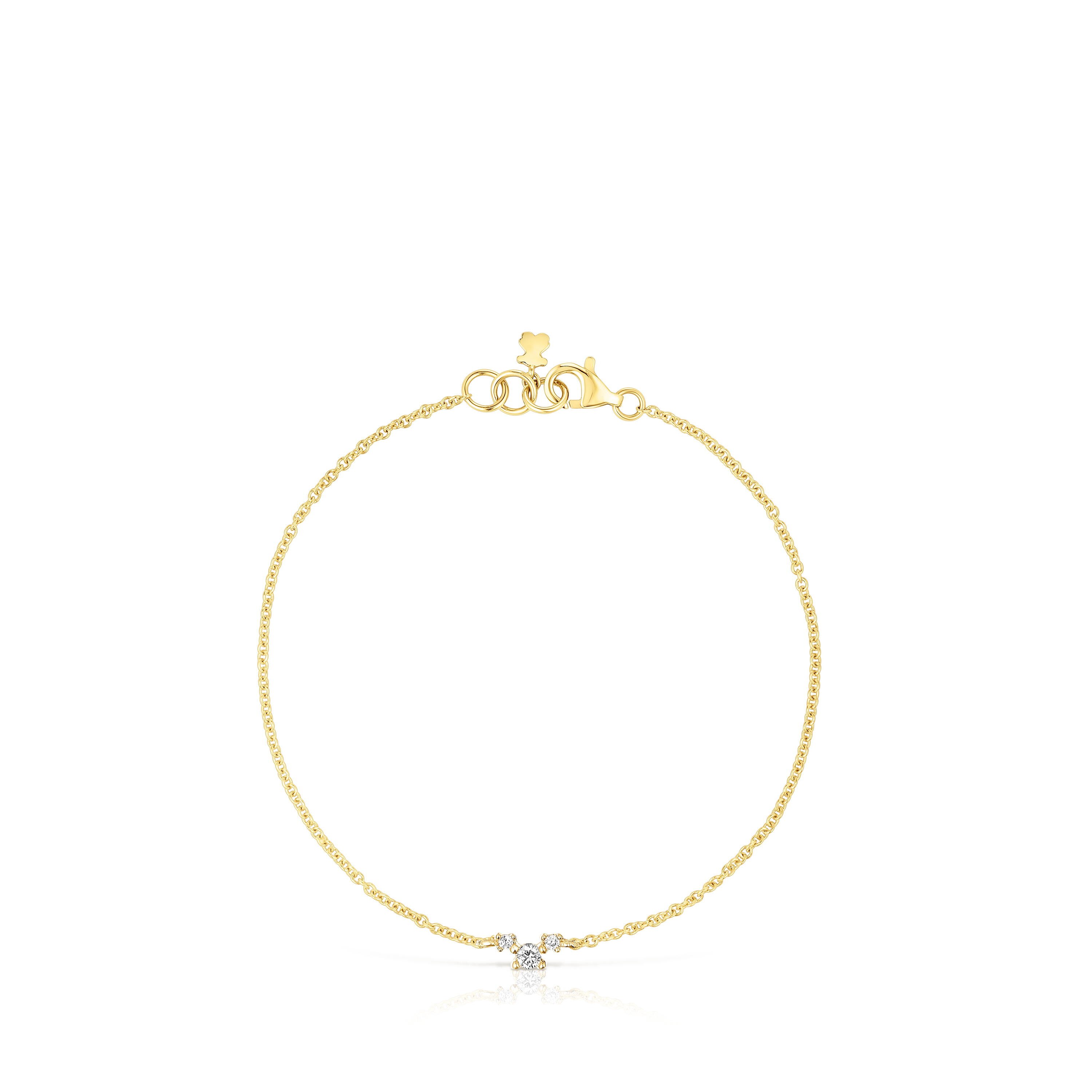 18K solid gold Bracelet with diamonds Les Classiques