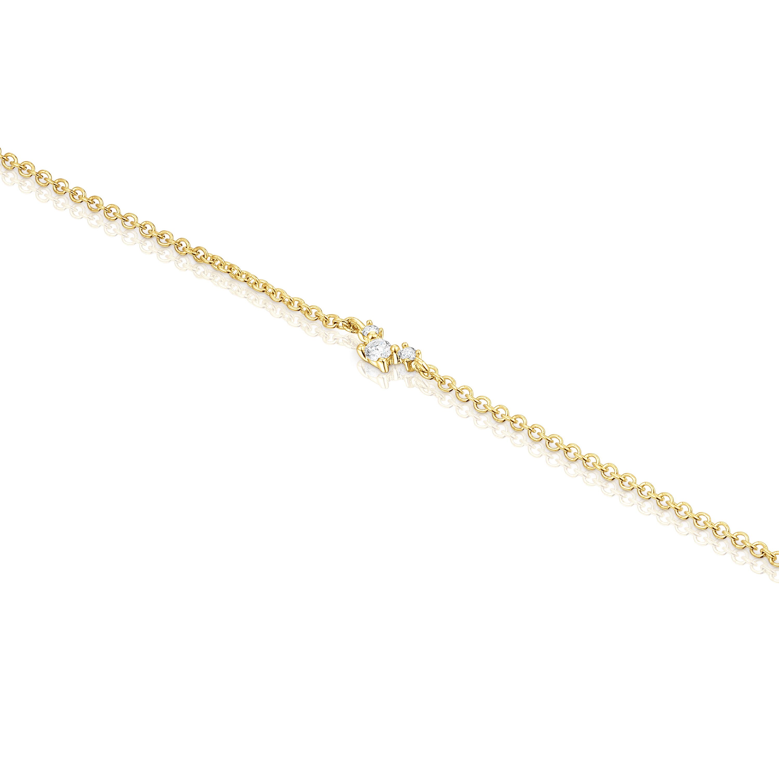 18K solid gold Bracelet with diamonds Les Classiques