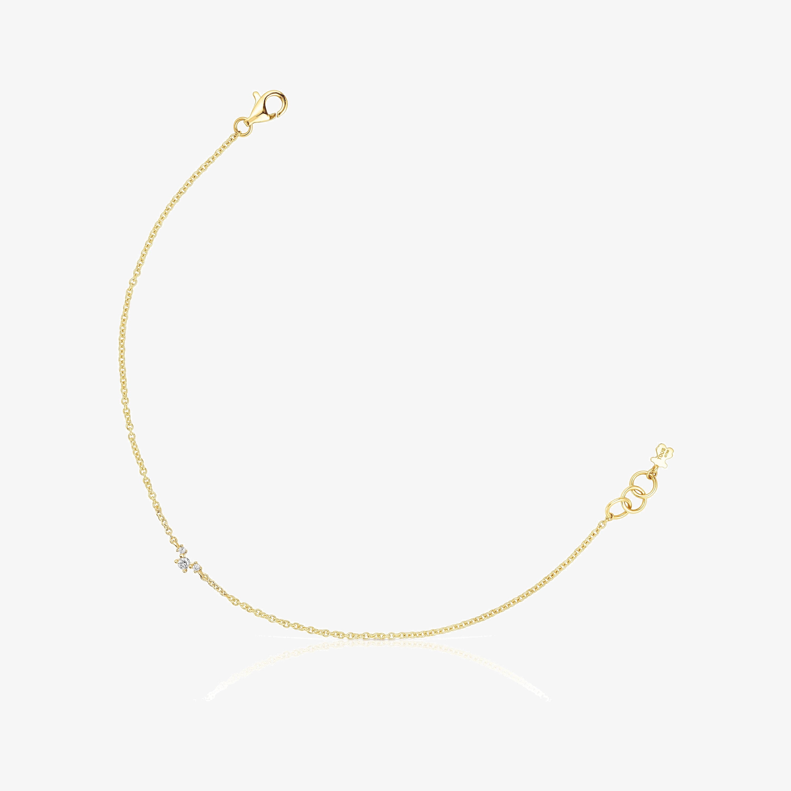 18K solid gold Bracelet with diamonds Les Classiques