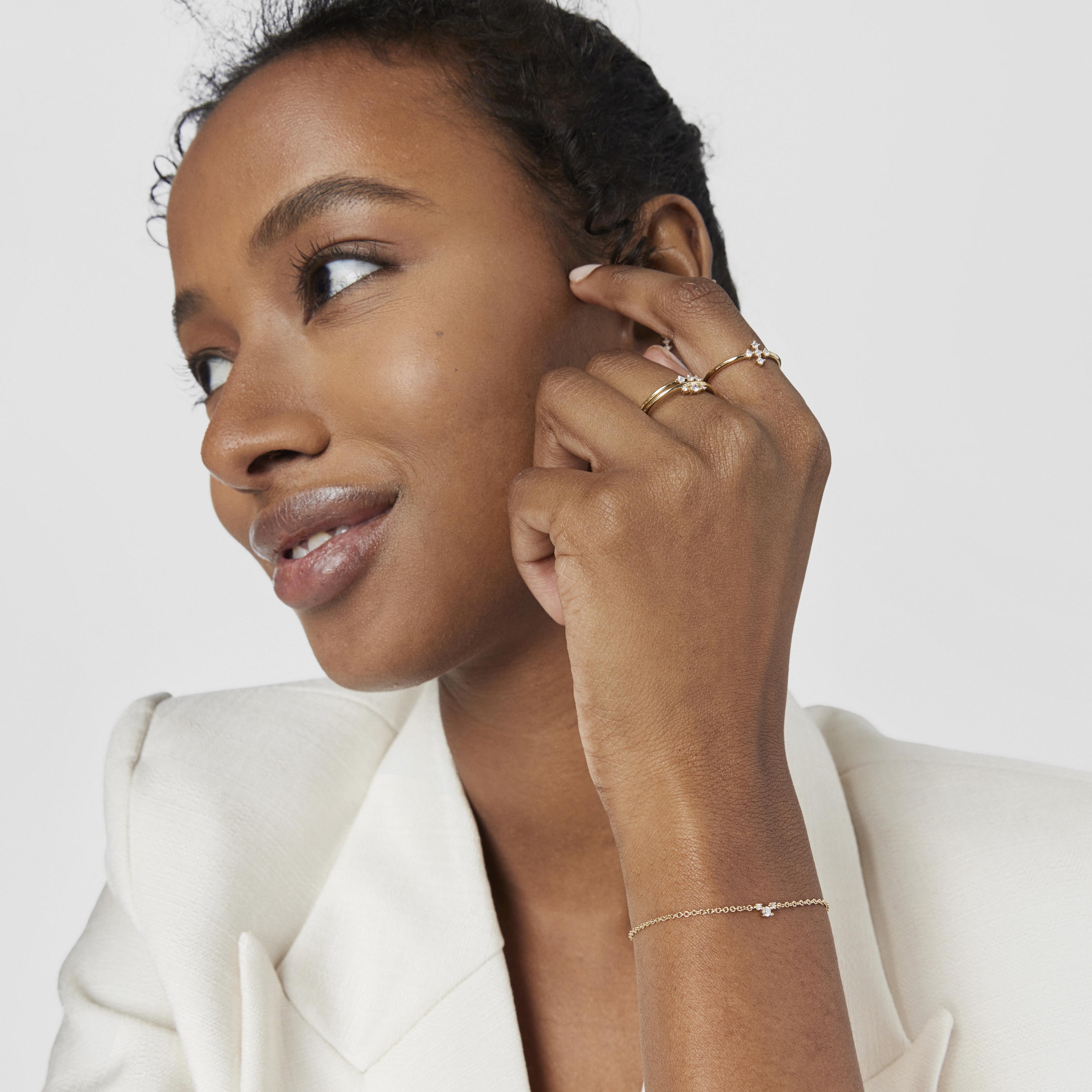 18K solid gold Bracelet with diamonds Les Classiques