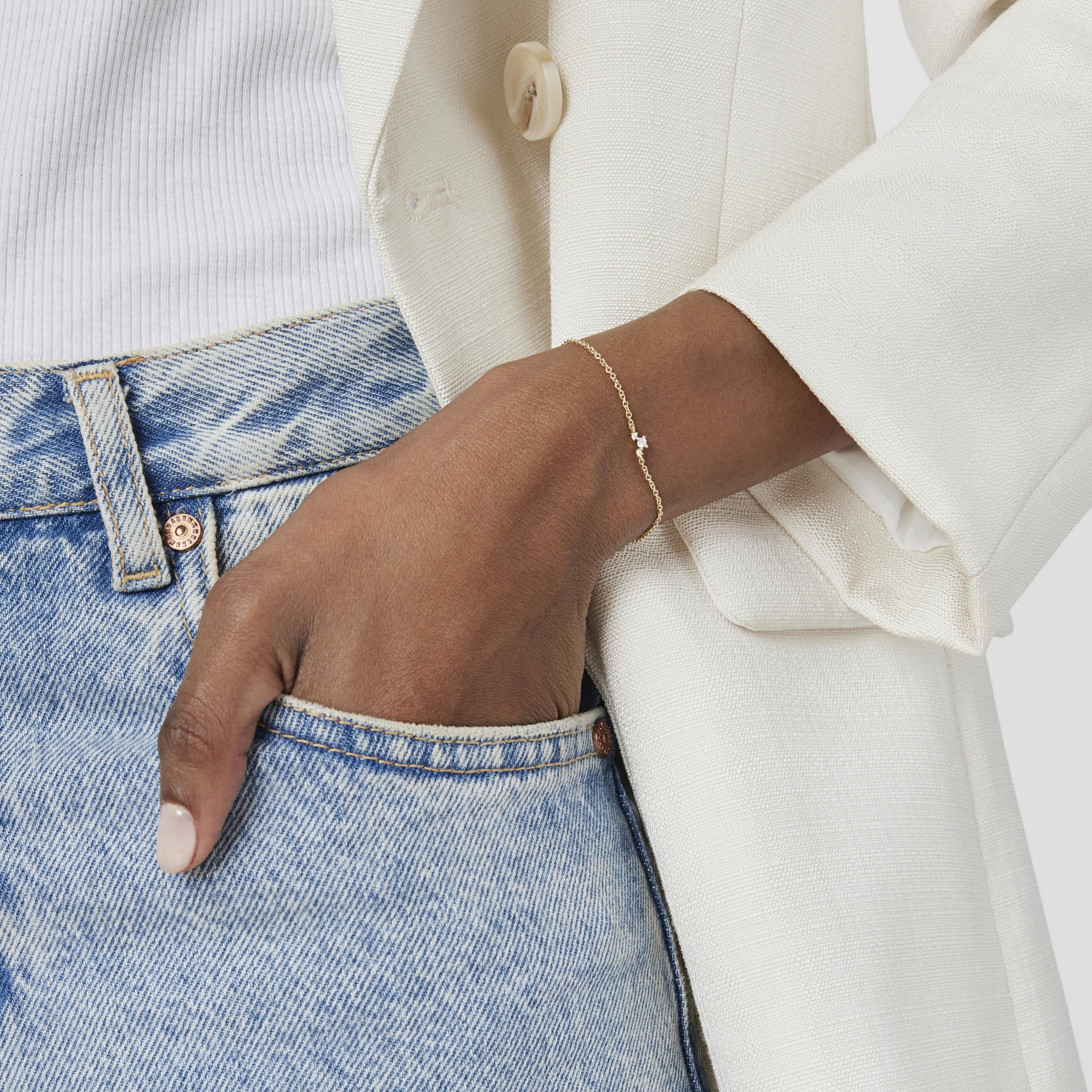 18K solid gold Bracelet with diamonds Les Classiques