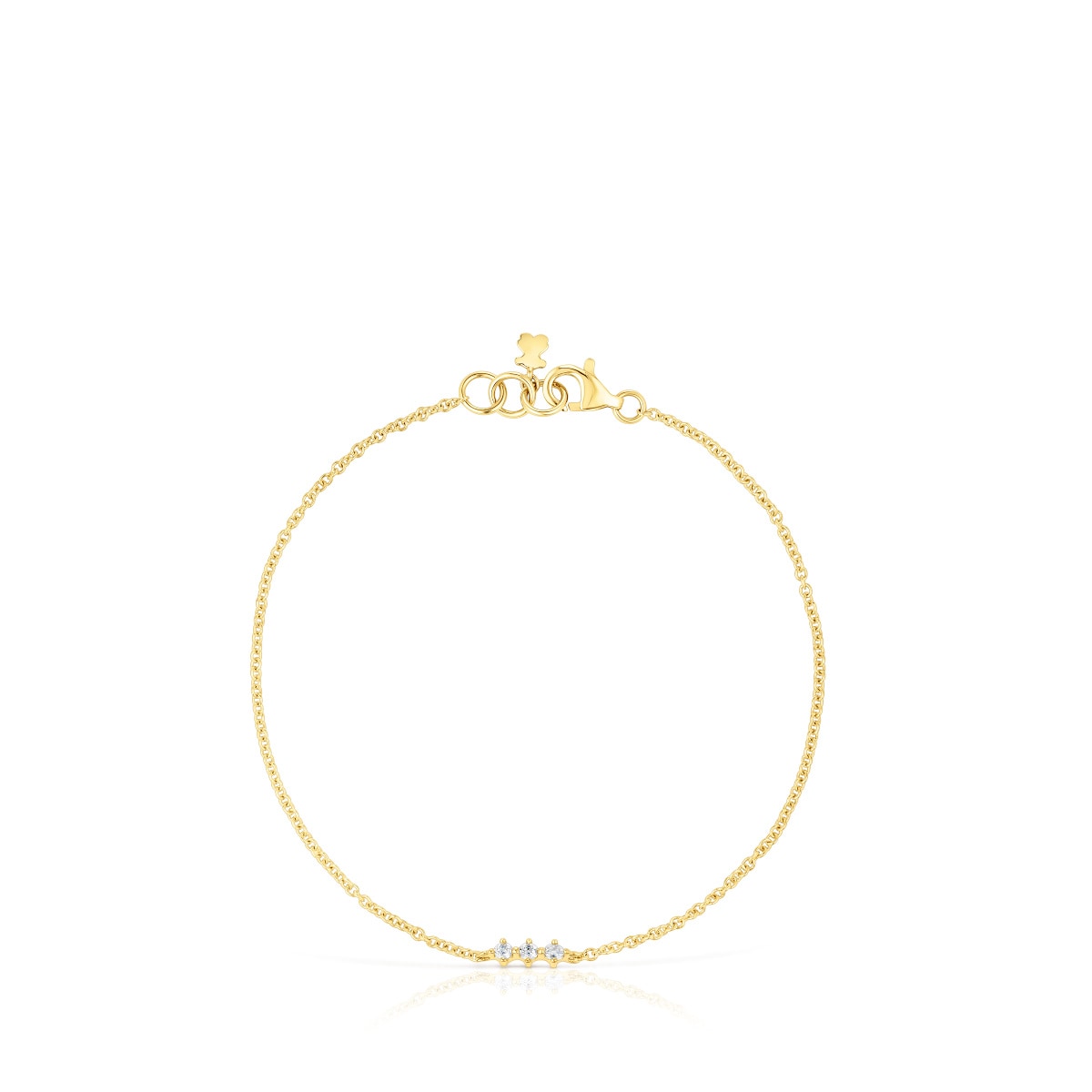 Gold Strip bracelet with diamonds Les Classiques