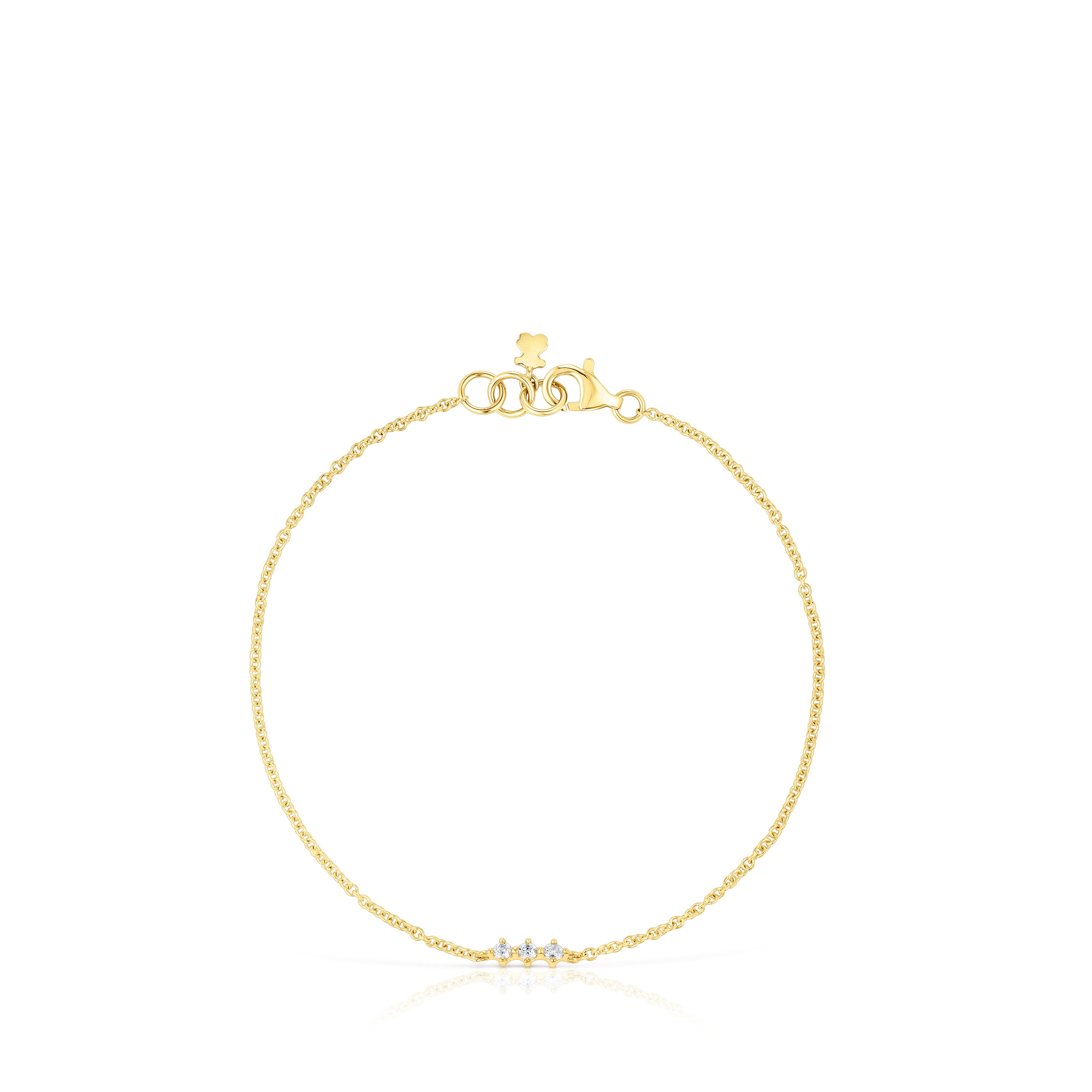 Pulsera tira de oro y diamantes Les Classiques