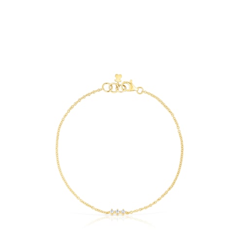 Pulsera tira de oro y diamantes Les Classiques