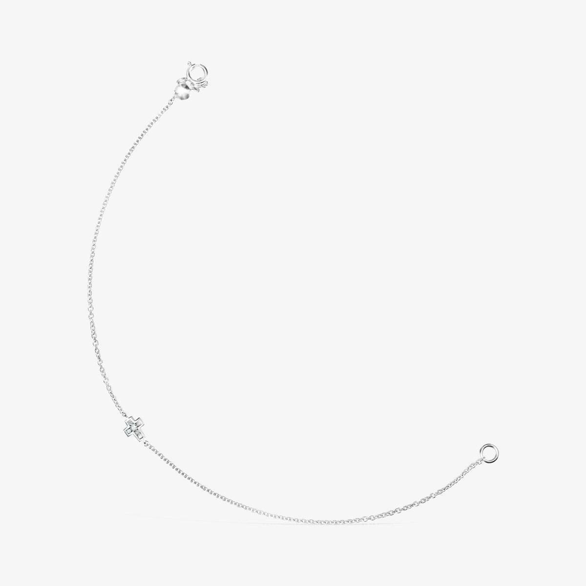 Tous - Pulsera Cruz De Oro Blanco Y Diamantes Les Classiques - Transparente