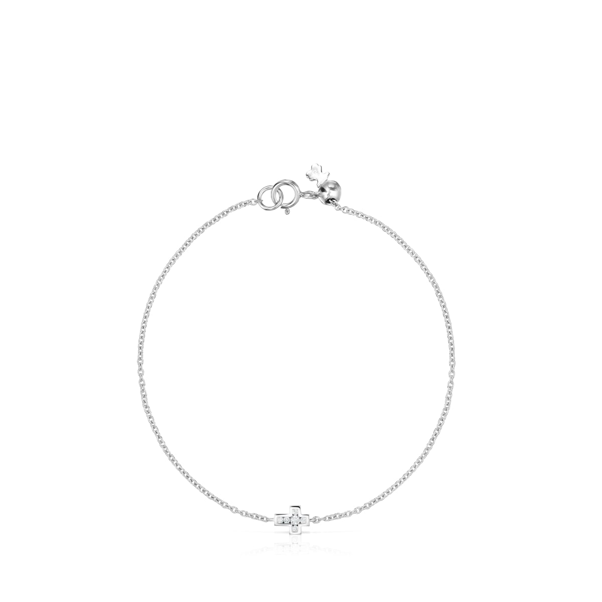 White Gold and Diamonds Les Classiques cross Bracelet