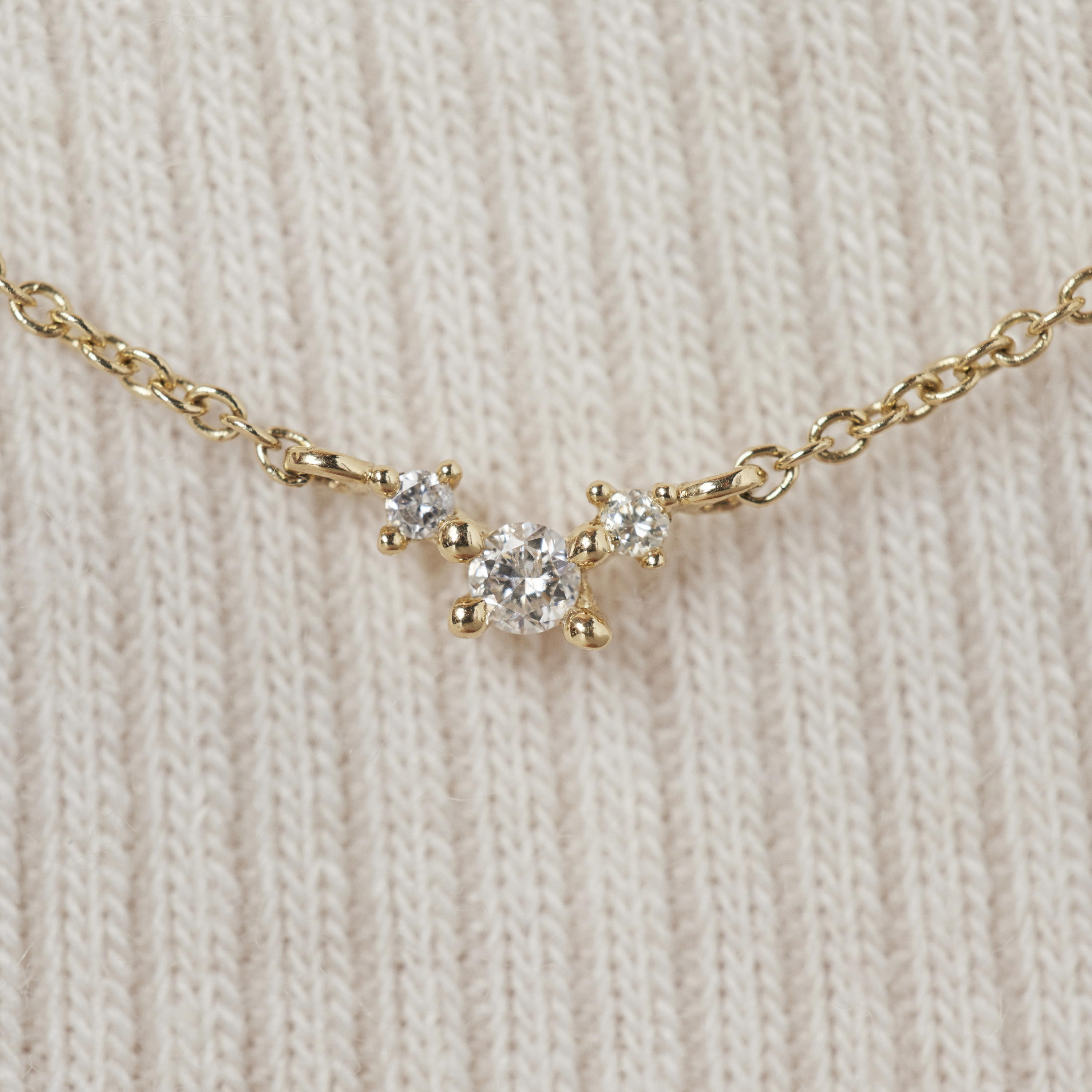 18K solid gold Necklace with diamonds Les Classiques