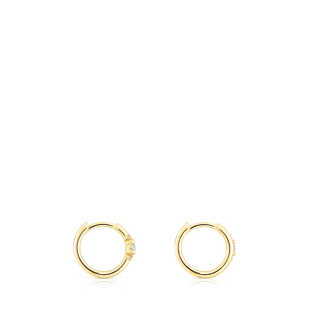Gold Hoop earrings with diamonds Les Classiques Gold Hoop earrings with diamonds Les Classiques