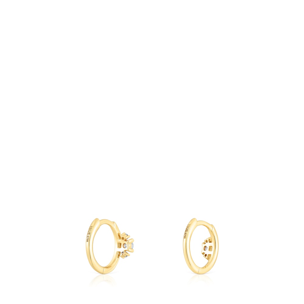 Gold Hoop earrings with diamonds Les Classiques Gold Hoop earrings with diamonds Les Classiques