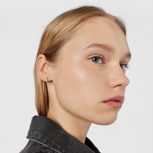 Pendientes aro de oro y diamantes Les Classiques