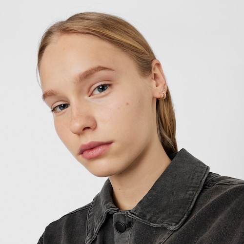 Pendientes aro de oro y diamantes Les Classiques