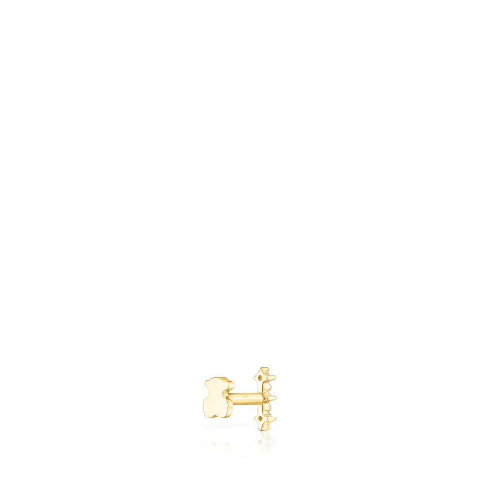 Piercing de oreja tira de oro y diamantes Les Classiques Piercing de oreja tira de oro y diamantes Les Classiques