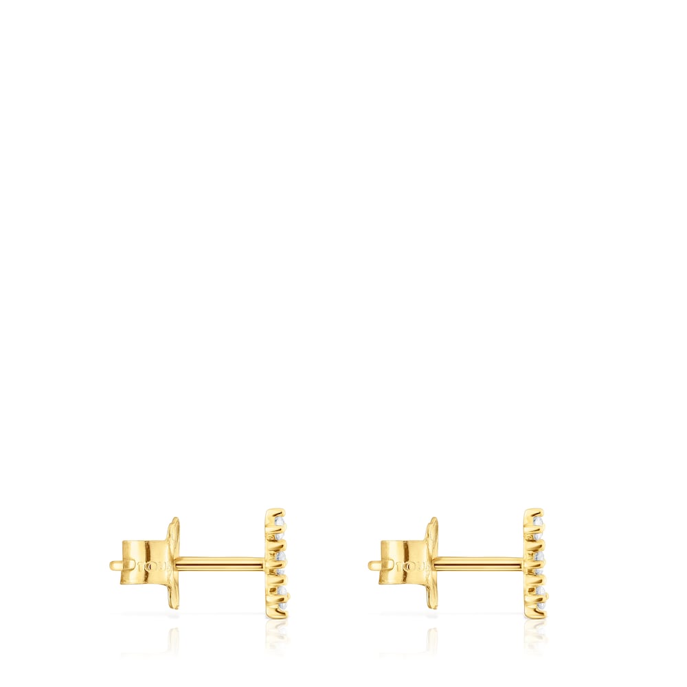 Pendientes tira de oro y diamantes Les Classiques image number 1