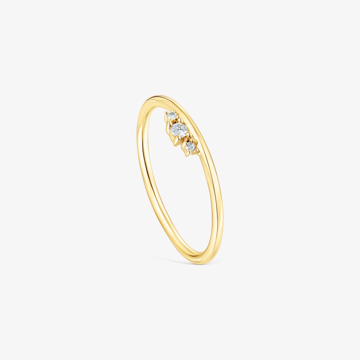 Tous - Anillo De Oro Y Diamantes Les Classiques Talla 12