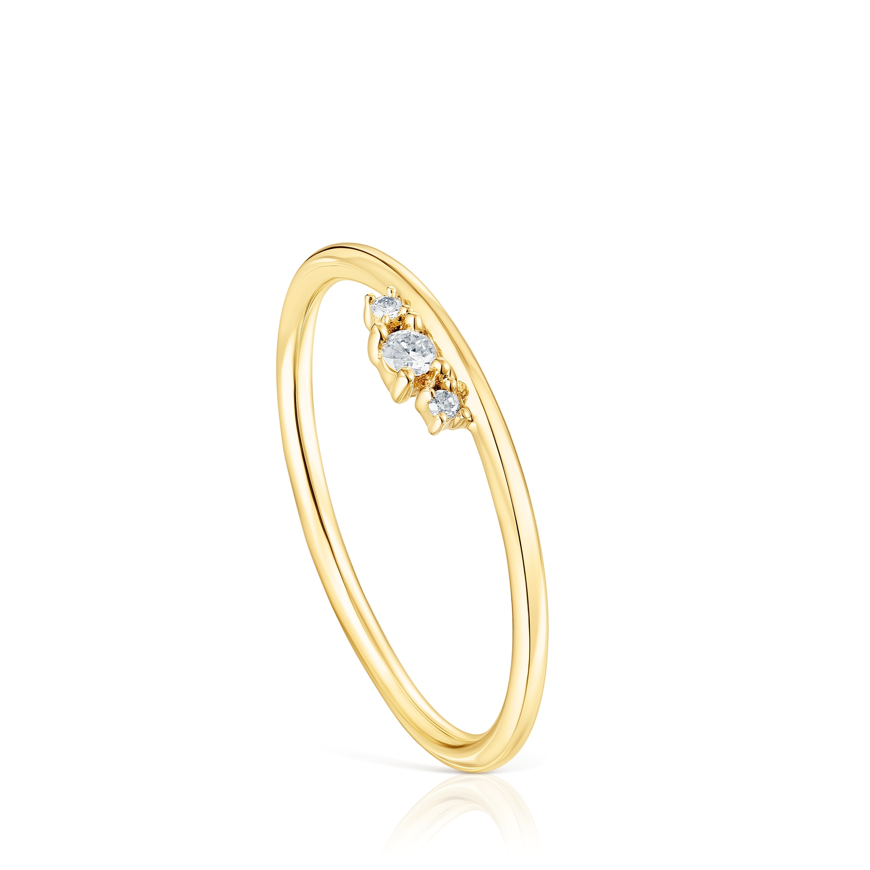 Gold Ring with diamonds Les Classiques