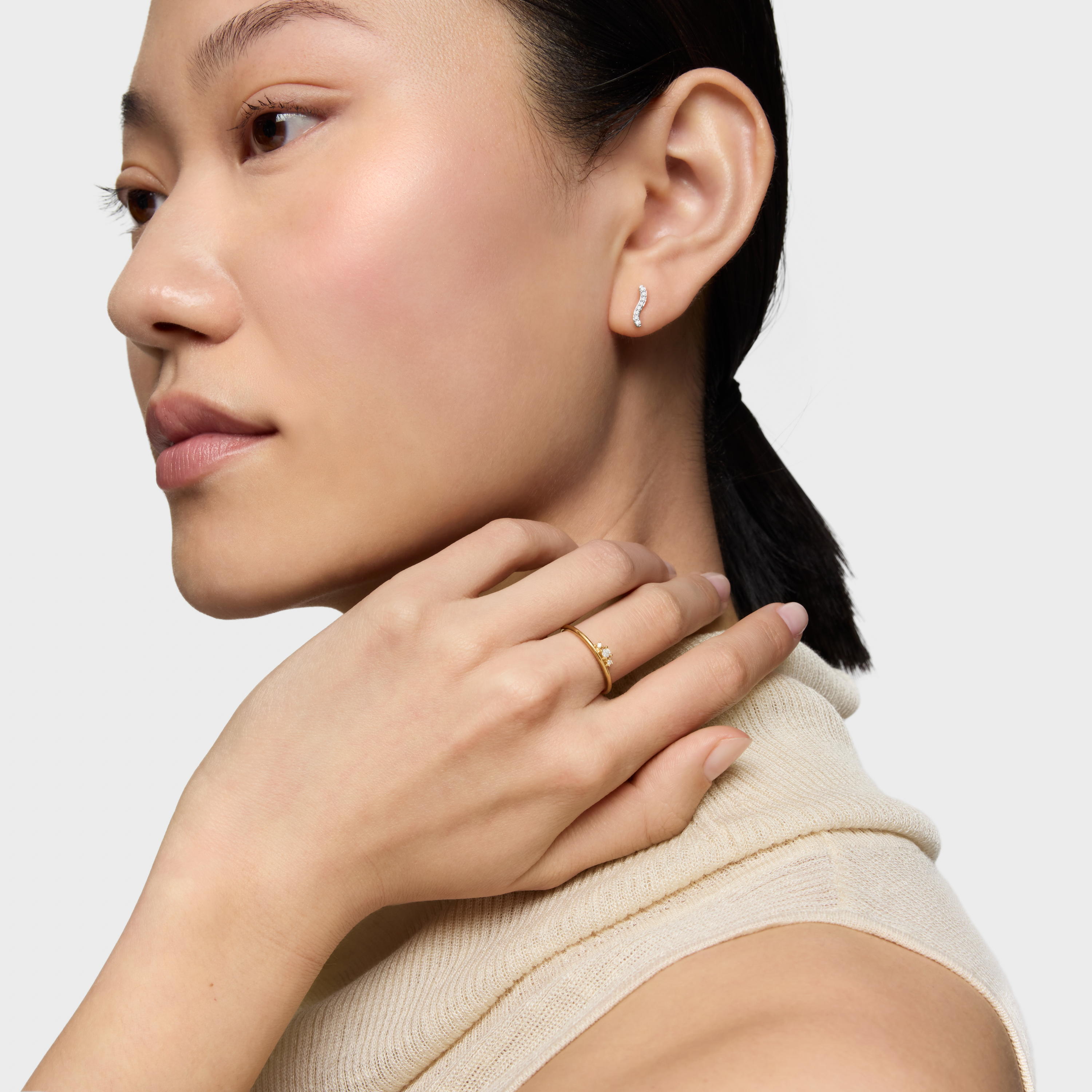 Gold Ring with diamonds Les Classiques