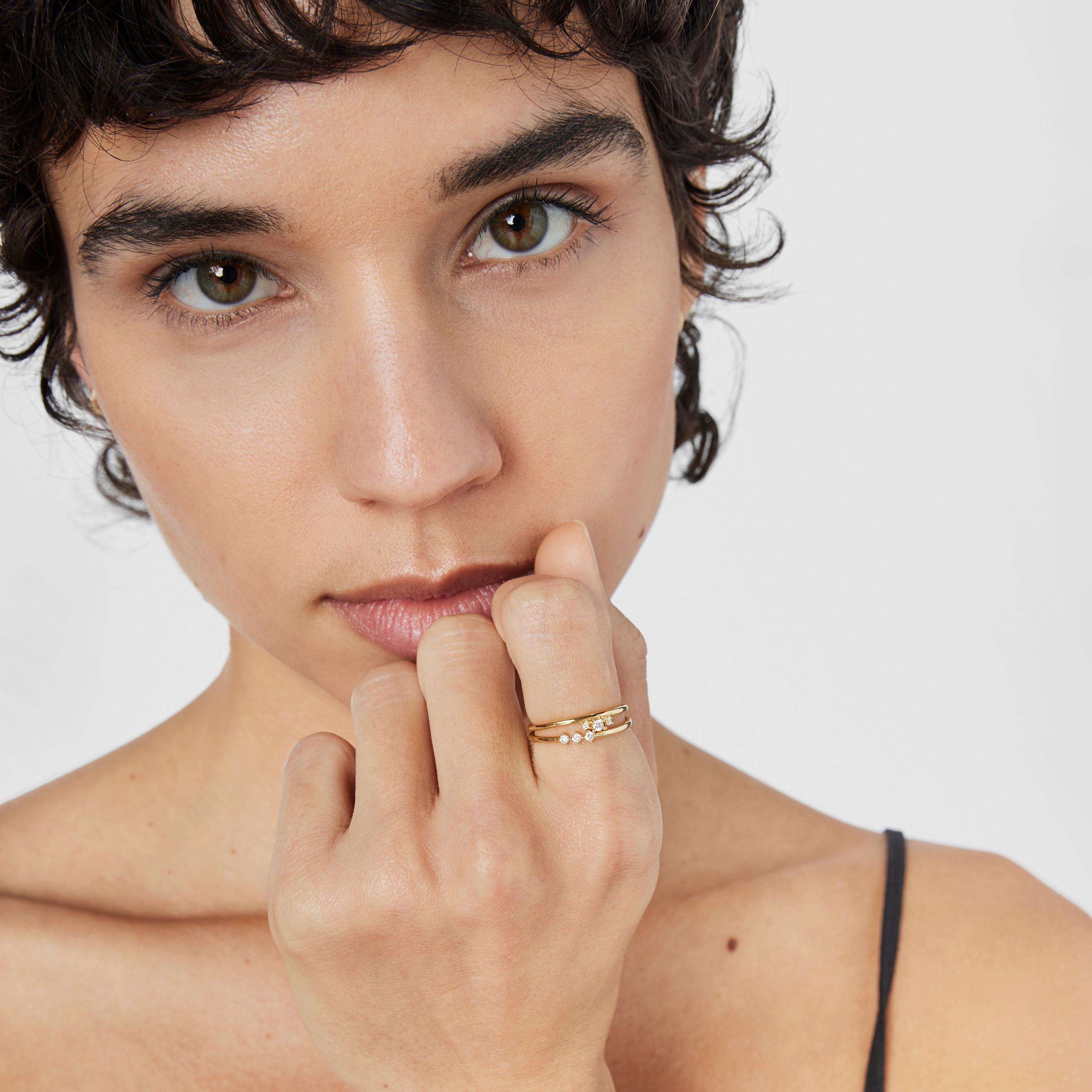 Gold Ring with diamonds Les Classiques