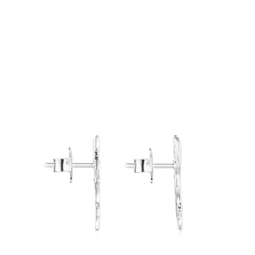 Pendientes hojas de plata Fragile Nature