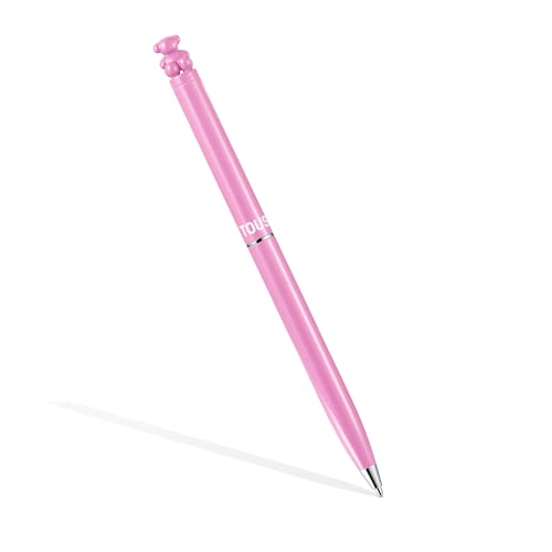 Gold-colored chromed Pen with Bold Bear image number 0