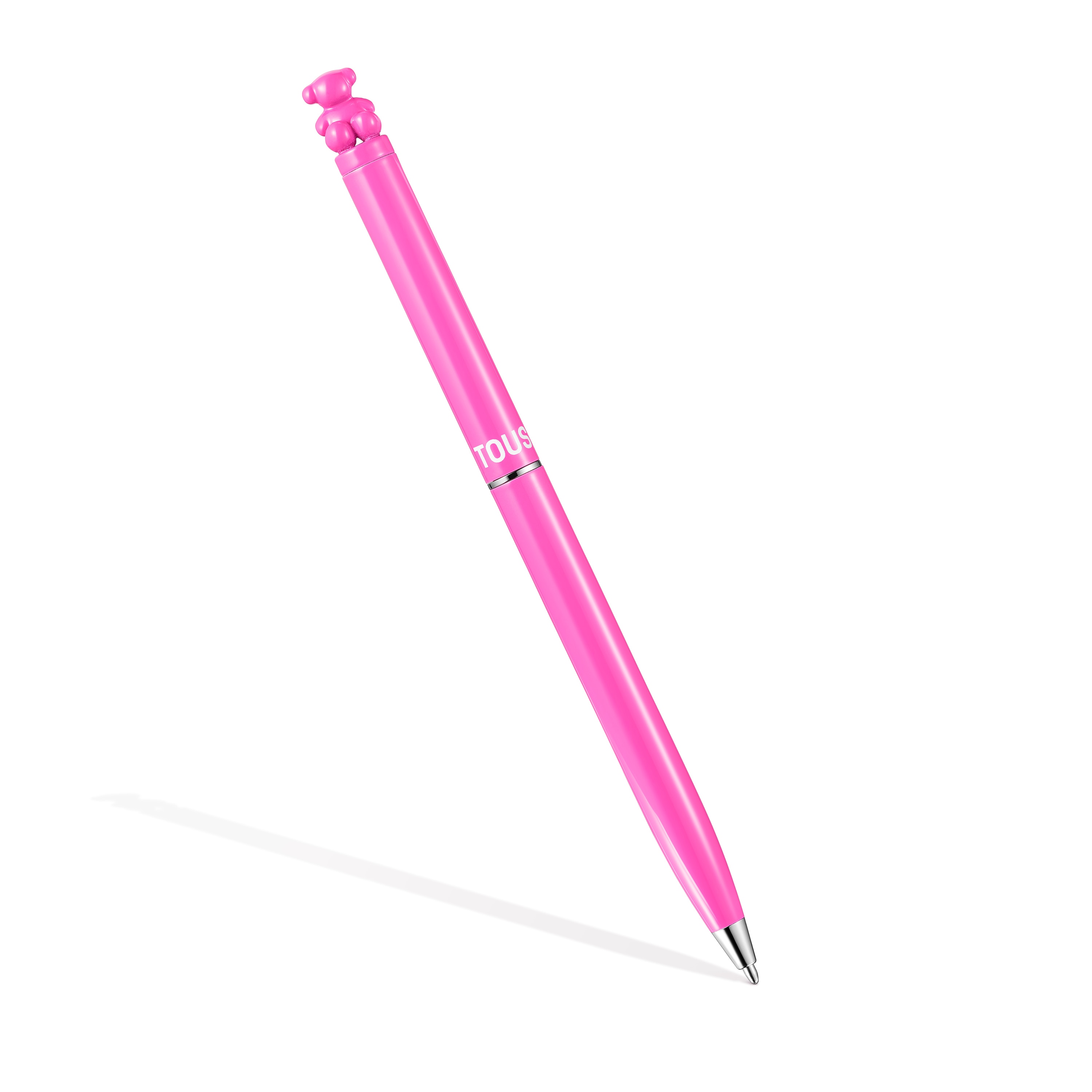 Fuchsia-colored chromed Pen with Bold Bear