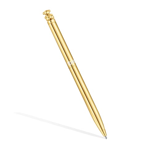 Gold-colored chromed Pen with Bold Bear