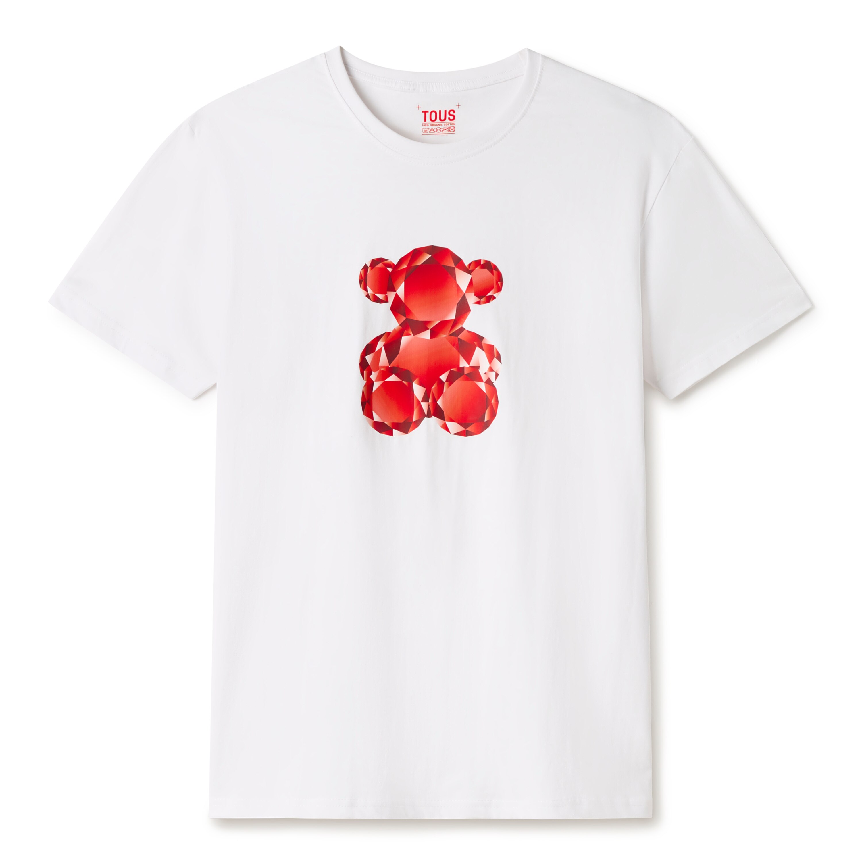 White and red T-shirt Bear Gemstones | TOUS