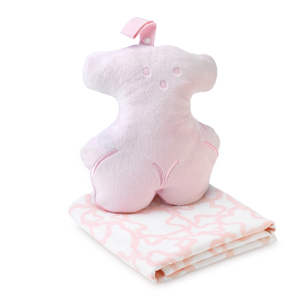 Muselina Kaos con funda Osito Rosa