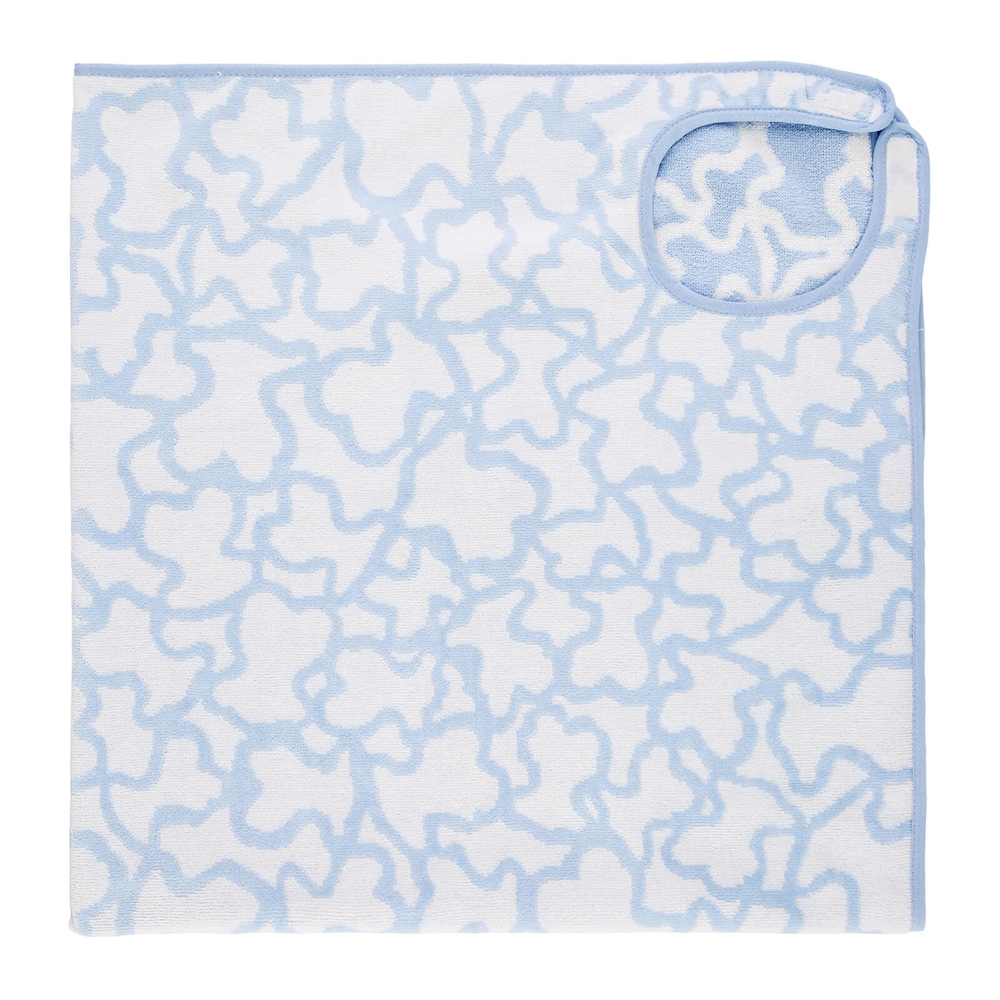 Serviette de bain de Papa Kaos bleu ciel
