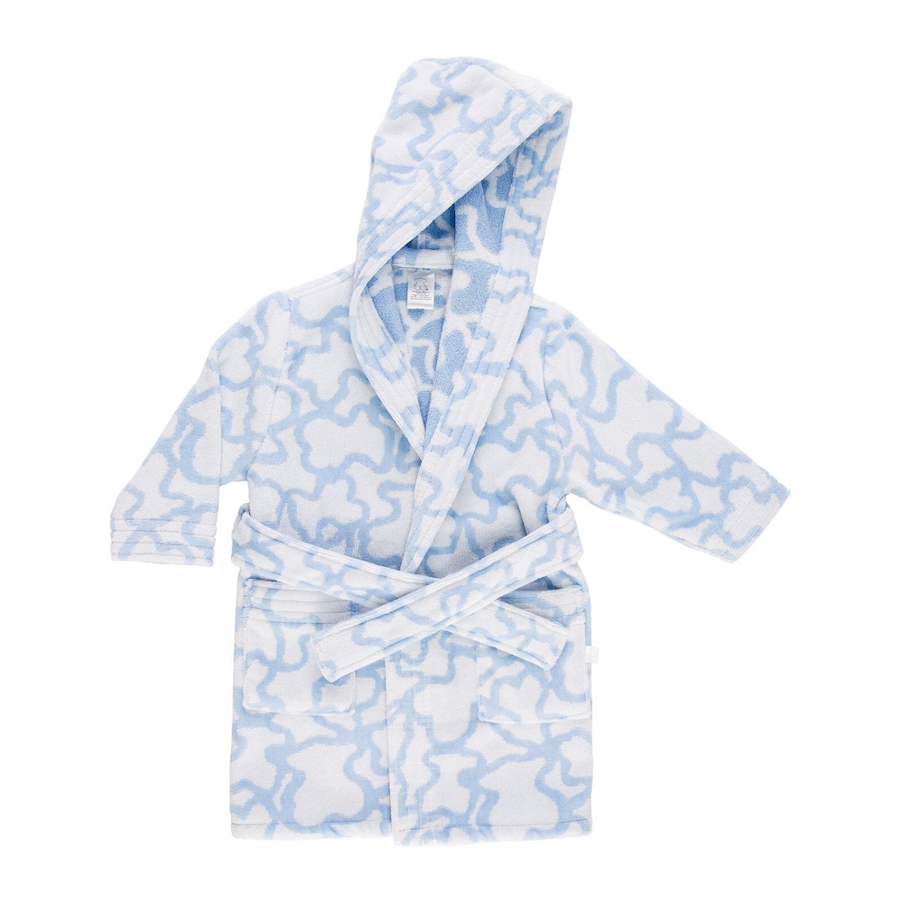 Kaos dressing gown in sky blue