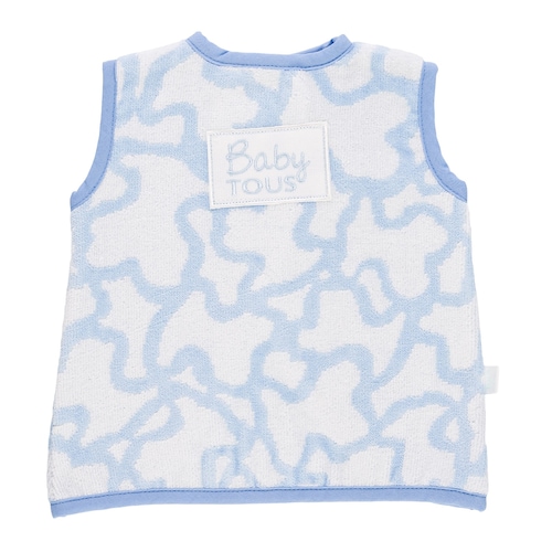 Babero Camiseta Kaos Azul Celeste