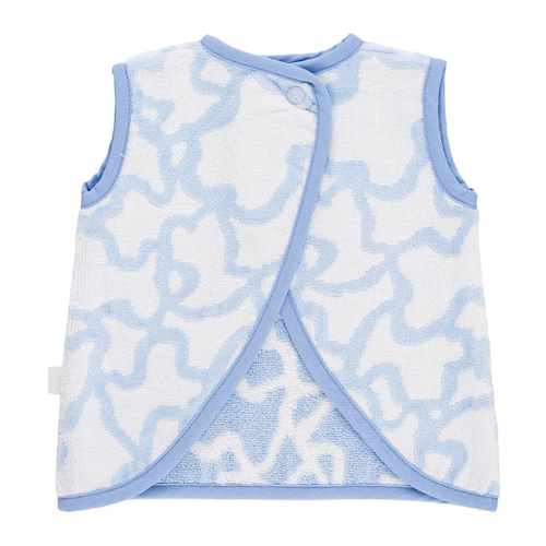 Babero Camiseta Kaos Azul Celeste