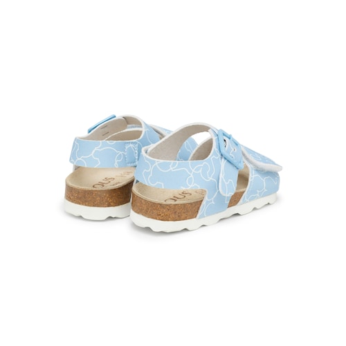 Sandália de bebé Line Bear azul celeste