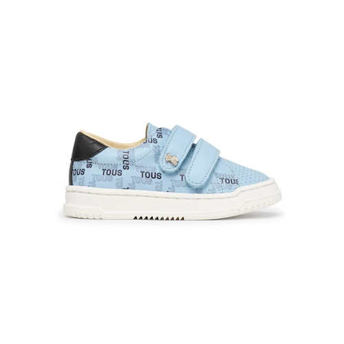 Ténis de bebé para menino Logo azul celeste