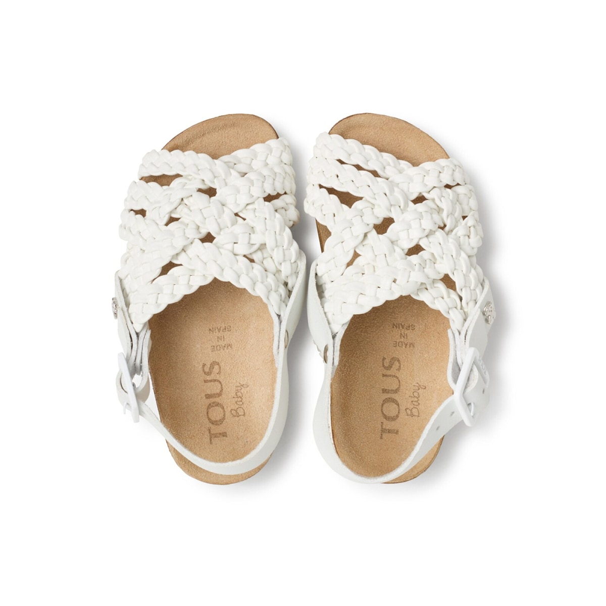 Tous - Sandalia De Bebé Niña Sparta Blanca - Blanco